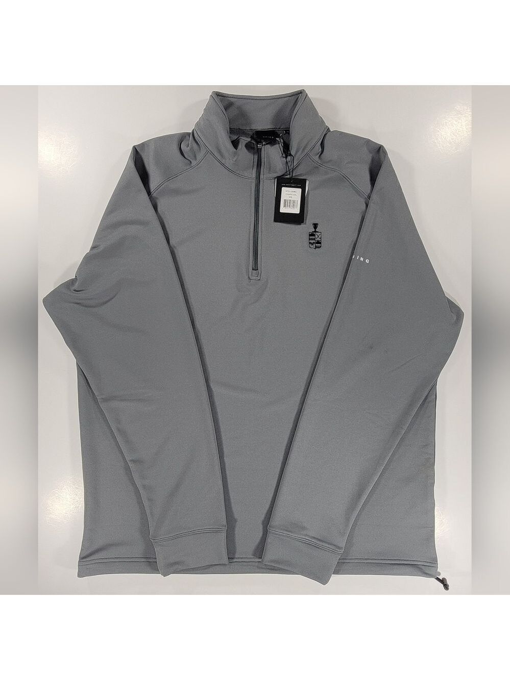 NEW Dunning Golf Pullover 1/4 Zip Pullover Performance Stretch Mens XXL 2XL Gray
